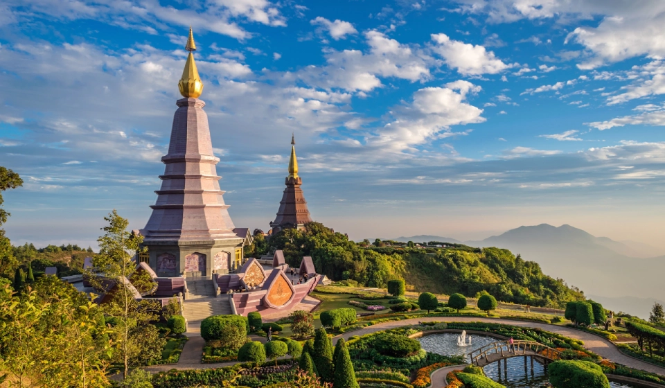 Viagem para Wat Phra That Doi Chom Thong