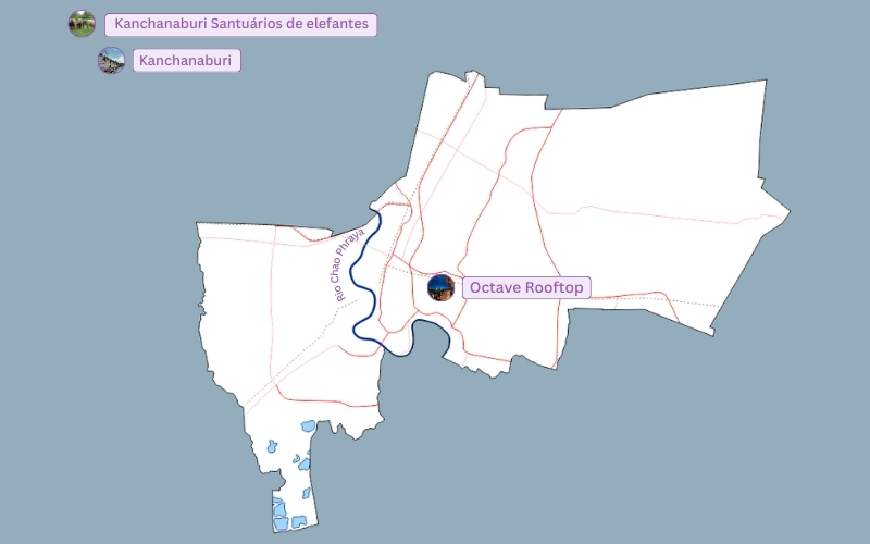 Aproveite elefantes e coquetéis com vistas incríveis