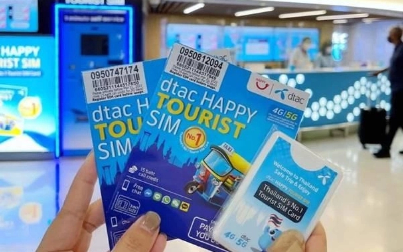Chips de turista mantêm os viajantes conectados por toda a Tailândia com facilidade e rapidez