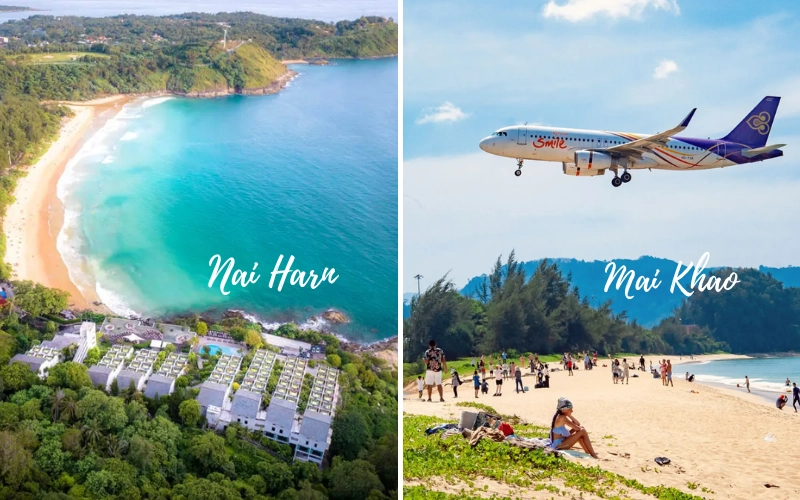 Nai Harn e Mai Khao têm praias tranquilas e calmas