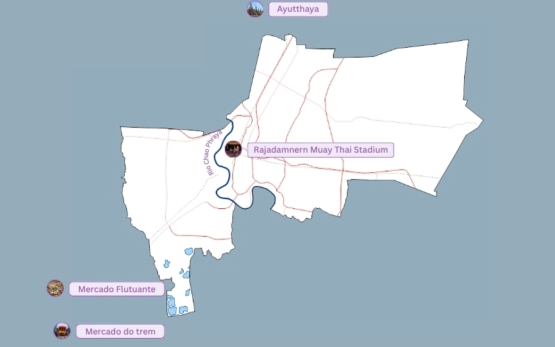 Explore mercados, ruínas e viva emoção do Muay Thai