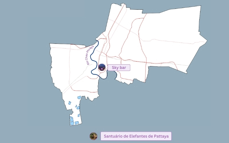 Encontre elefantes e veja vistas incríveis no rooftop