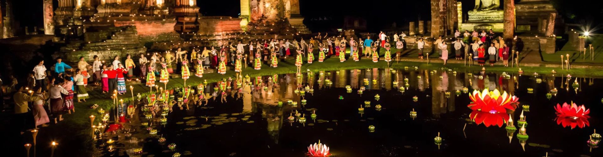 Tailandia luzes flutuantes