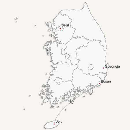 Destinos en Corea del Sur