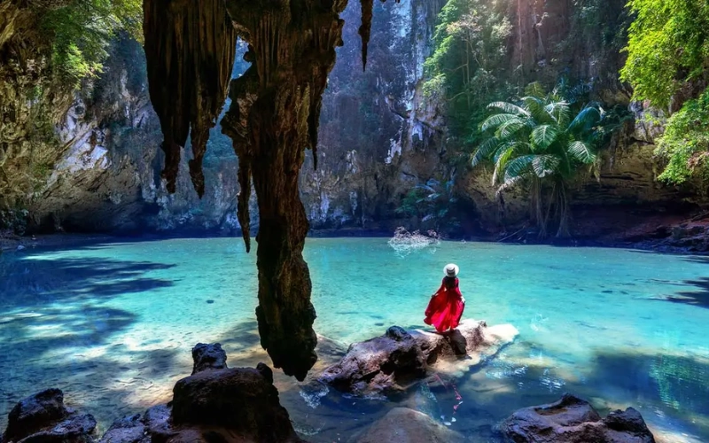 Pôr do sol na Caverna da Princesa rende fotos únicas