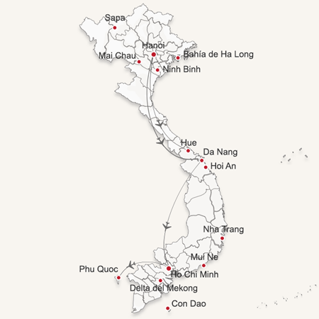 Destinos de Vietnam