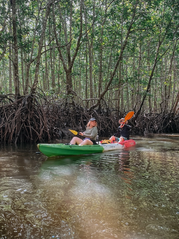 Explore manguezais em caiaque no Ao Thalane