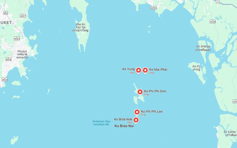 Conheça as seis ilhas de Koh Phi Phi