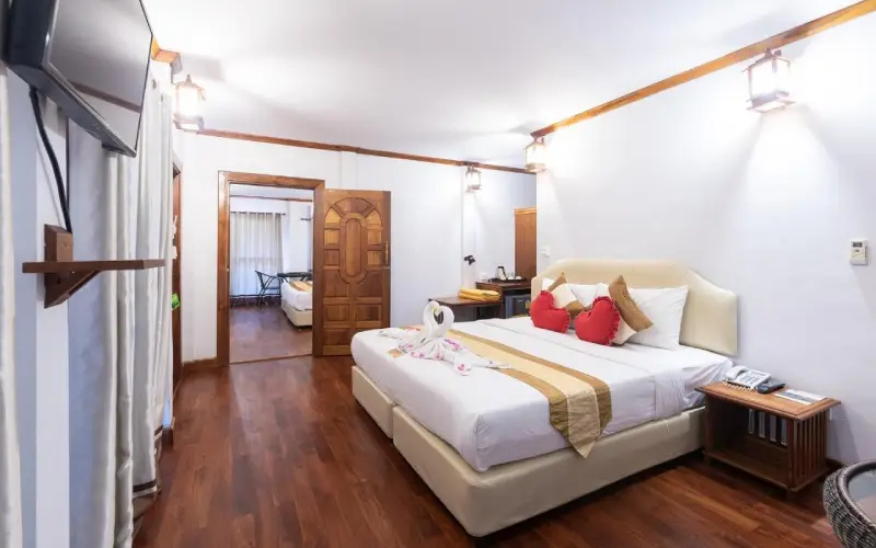 Quartos espaçosos com tudo o que você precisa