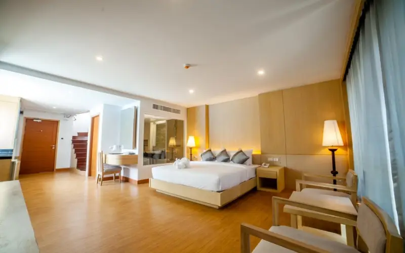 Quartos amplos garantem conforto e relaxamento