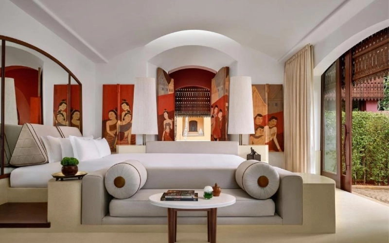 Design do hotel reflete essência da cultura tailandesa