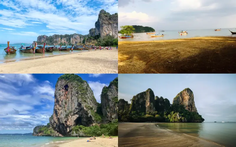 A península Railay tem quatro praias com charme