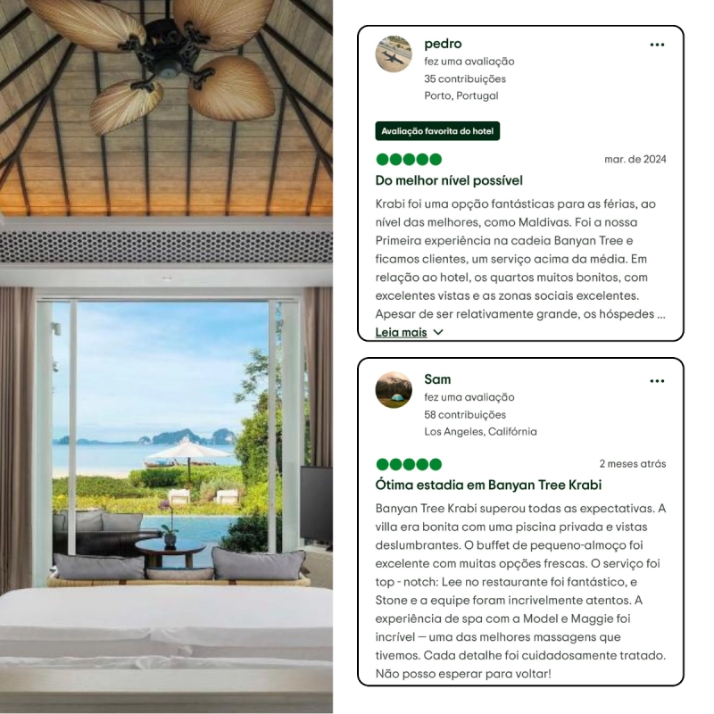 Banyan Tree encanta com luxo e serviço impecável