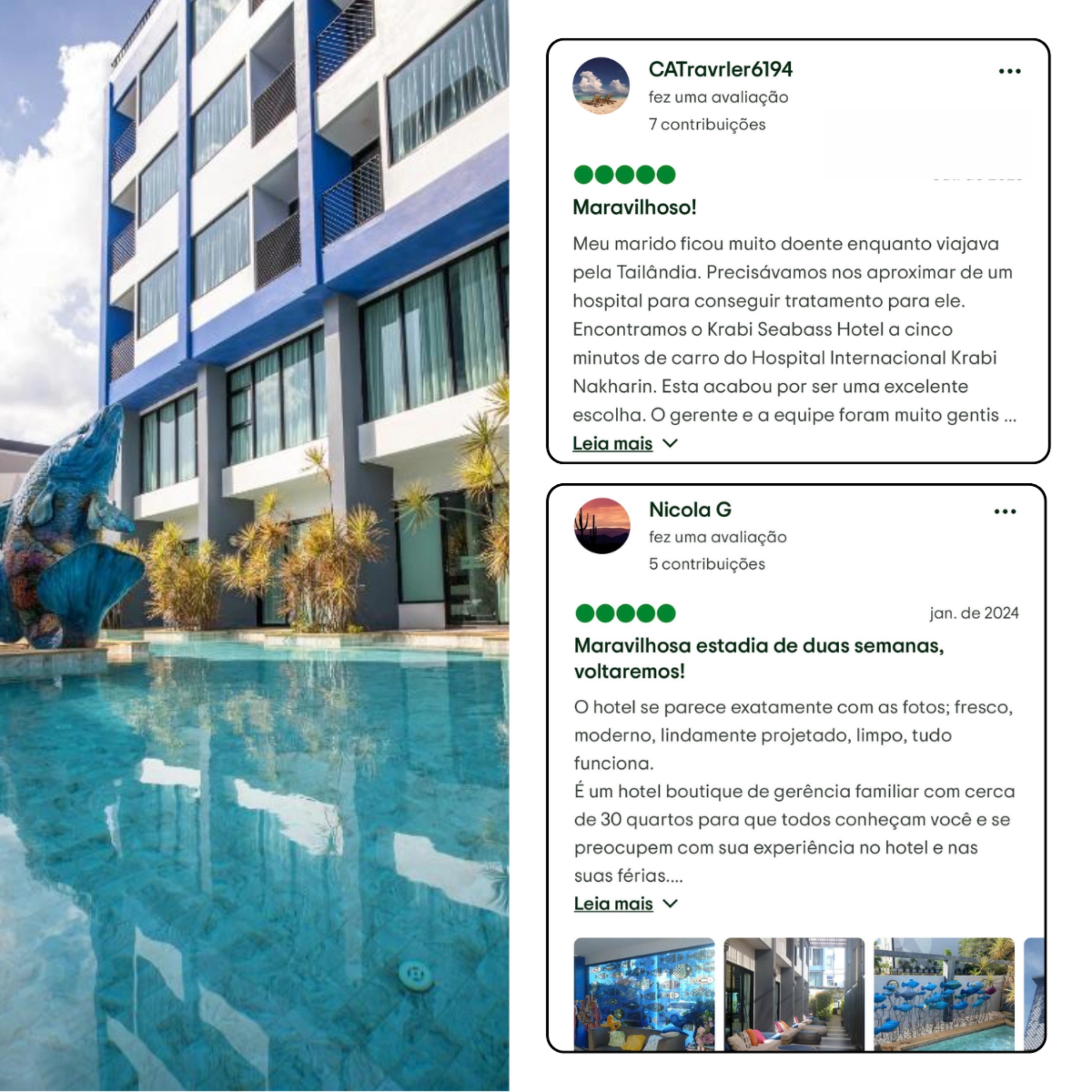 Krabi SeaBass encanta com design e boa localização