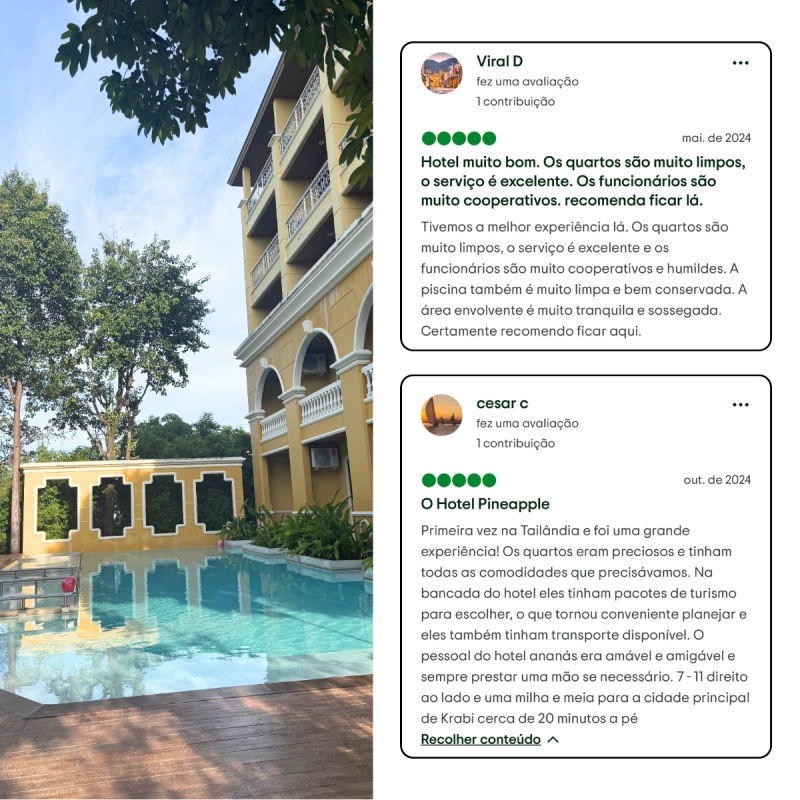 Pineapple encanta com passeios e equipe acolhedora