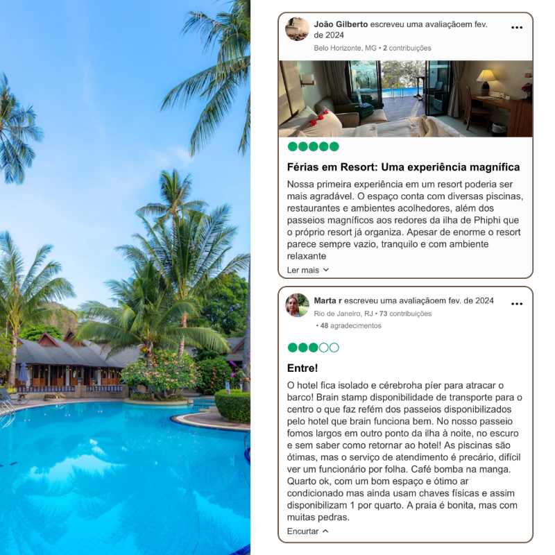 Ambiente tranquilo com serviços um pouco limitados