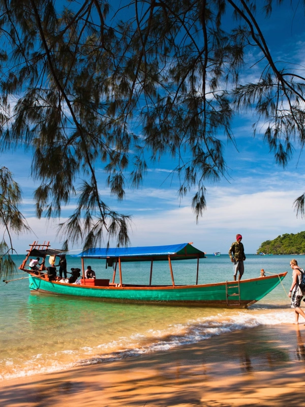 Otres 2 Beach em Sihanoukville tem clima tranquilo