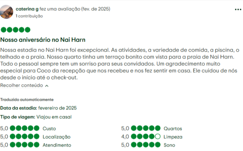 The Nai Harn Phuket oferece vistas do mar e estadia tranquila