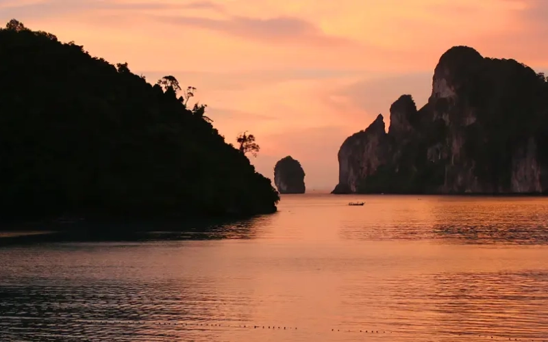 Desfrute de vistas deslumbrantes do pôr do sol