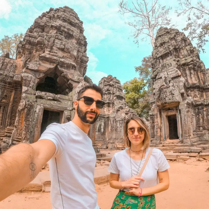 O interior do Camboja mostra beleza rural serena