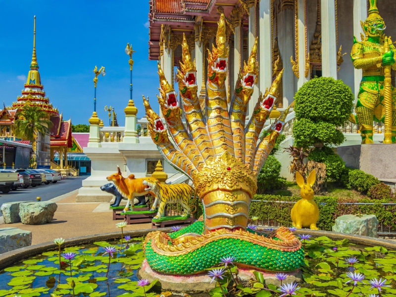 Wat Don Mueang, um templo real que vale a pena visitar perto do Aeroporto Don Mueang