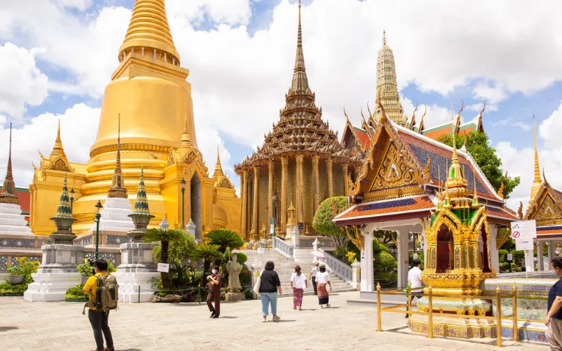 O Grand Palace é o palácio real mais famoso de Bangkok