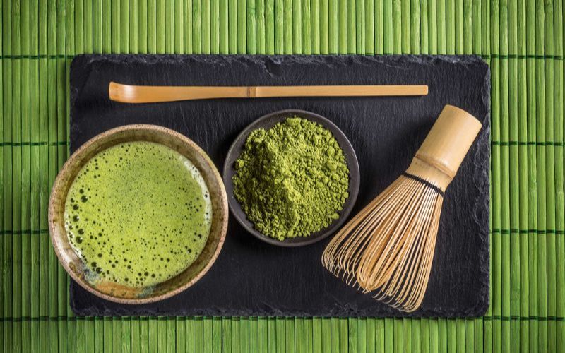 Bebida japonesa tradicional autêntica rica