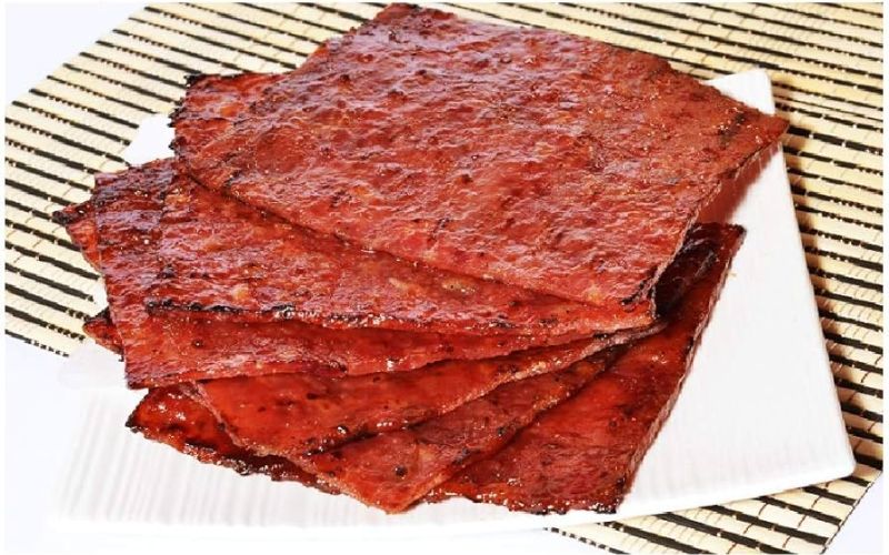 Carne seca tradicional de Singapura agridoce