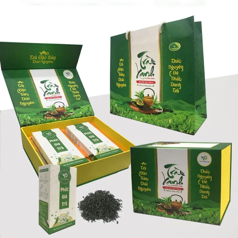 Chás vietnamitas delicados e perfumados