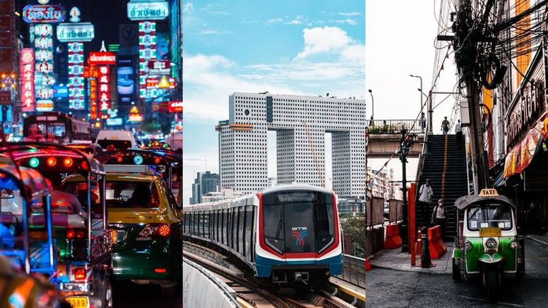 Bangkok possui uma rede de transporte público conveniente e acessível para os visitantes se locomoverem pela cidade