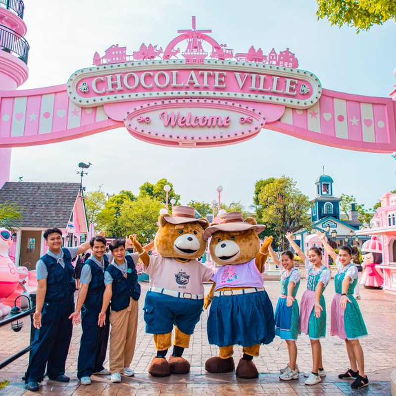 Chocolate Ville é como uma Disneylândia para crianças em Bangkok