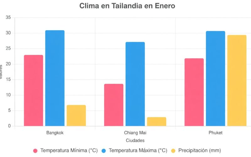 clima tailandia enero