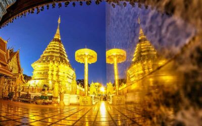 Excursão privada de um dia em Chiang Mai com Wat Doi Suthep e guia falante de português