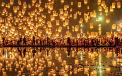 Fascinante festival de las linternas flotantes en Tailandia