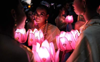 Tailândia, Laos, Vietnã e Camboja com festival de lanternas em Chiang Mai.