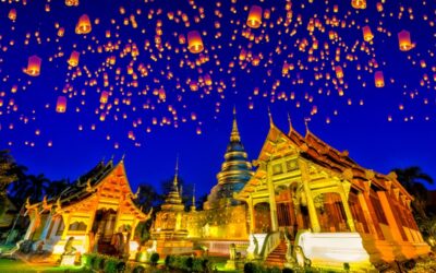 Festival de las linternas en Chiang Mai, Tailandia 2024