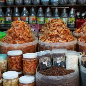 Mercado de caranguejo de Kep